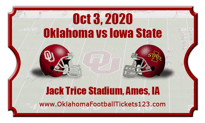 Oklahoma Sooners vs Iowa State Cyclones Football Tickets | 10/17/20
